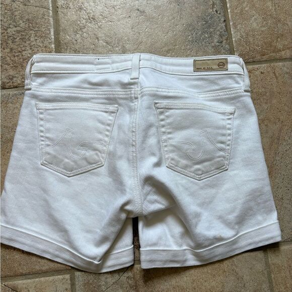 AG Adriano goldschmied white City Jean Shorts - Picture 3 of 7